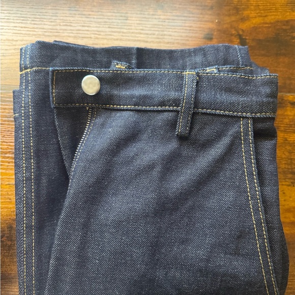 Rachel Comey Dark Blue Wide Leg Jeans - Picture 3 of 4